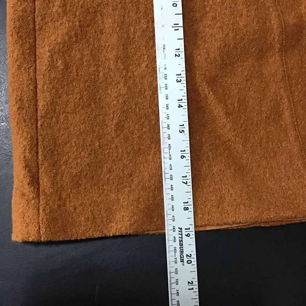 Ann Taylor‎ LOFT Skirt Lined Wool Blend Rust Mini 8T NWT